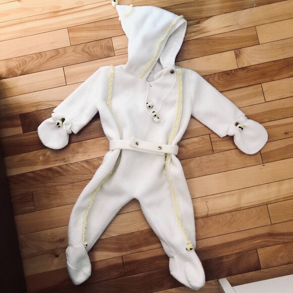 Cou-Cou Other - ⚜ 70-80s RARE Vintage Cou-Cou (Artisanat Inc.) Québec One-Piece Pajamas Baby M ⚜